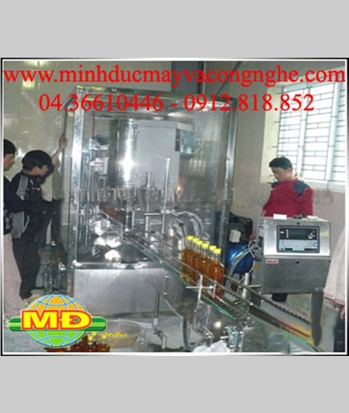 Dây chuyền chiết rót đóng nắp chai thuốc siro