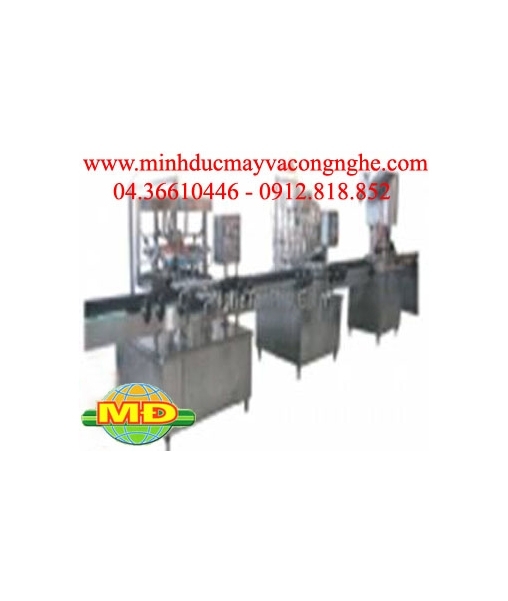 Dây chuyền chiết rót đóng nắp chai 500ml tự động