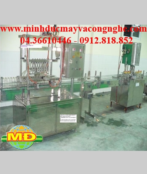 Máy chiết rót chai sữa đậu nành